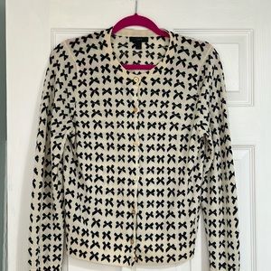 J.Crew Bow Jackie Cardigan - EUC - Large